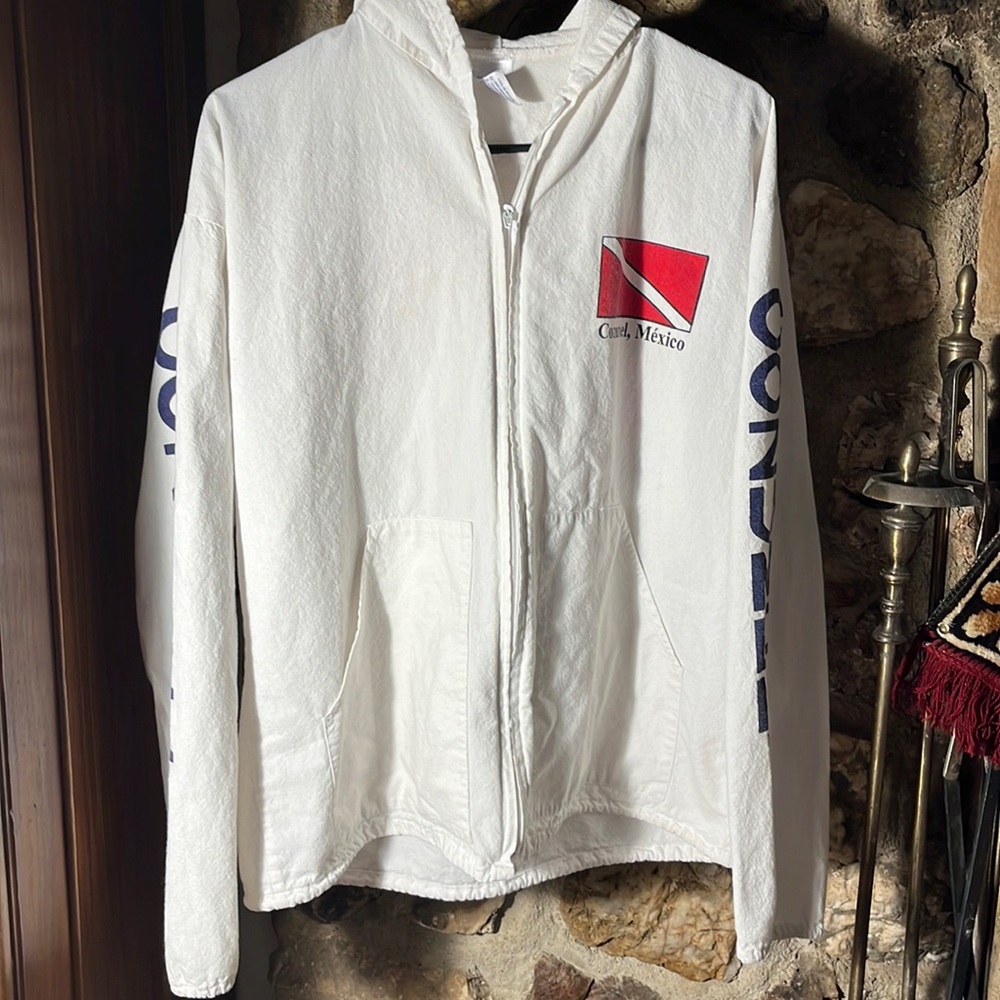 Woman’s size large beach wear long sleeve zip up